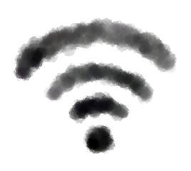 Image showing wifi symbol on white background