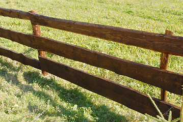 Image showing wooden fence