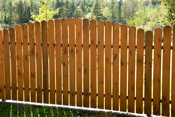 Image showing wooden fence