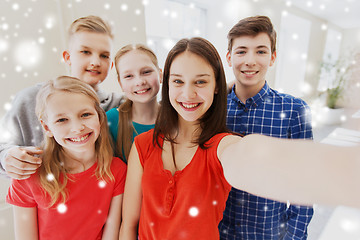 Image showing group of students taking selfie