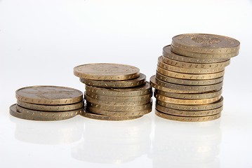 Image showing coins on white