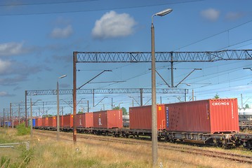 Image showing Electrical train wires