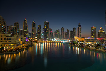 Image showing musical fountain in Dubai