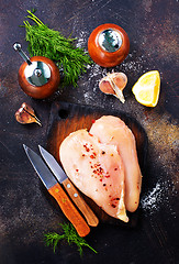 Image showing raw chicken fillets