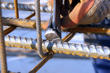 Image showing steel reinforcement rods