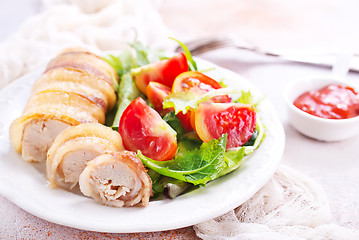 Image showing chicken roll 