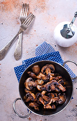 Image showing fried mushrooms 