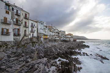 Image showing European Coastal travel townof Cefalu in Sicily, Italy.
