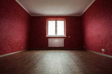 Image showing empty red room