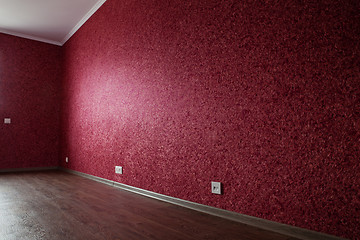 Image showing part of empty red room