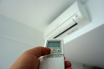 Image showing Turning on of air conditioning