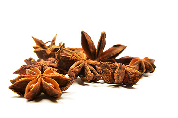 Image showing Star anise spice fruit and seeds