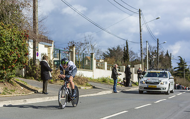 Image showing The Cyclist Jay Robert Thomson - Paris-Nice 2016 