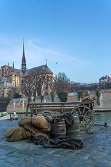 Image showing Old Paris docks