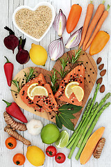 Image showing Healthy Diet Food to Promote Heart Health