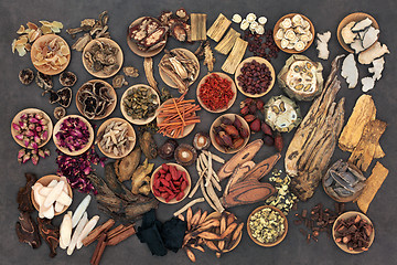 Image showing Traditional Chinese Herbs