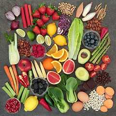 Image showing Healthy Diet Food Selection