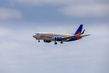 Image showing ARECIFE, SPAIN - APRIL, 15 2017: Boeing 737-300 of Jet2holidays 