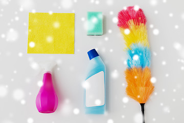 Image showing cleaning stuff on white background