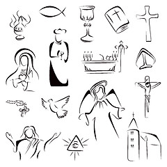 Image showing Religion icons