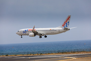 Image showing ARECIFE, SPAIN - APRIL, 16 2017: Boeing 737-800 of  with the reg