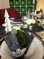Image showing Table setting for celebration Christmas