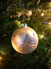 Image showing Christmas Decorations On Tree