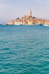 Image showing Panoramic view on old town Rovinj, Croatia.