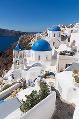 Image showing Traditional greek village of Oia, Santorini island, Greece.