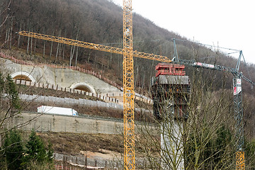 Image showing New tunnel construction - Stuttgart 21, Aichelberg