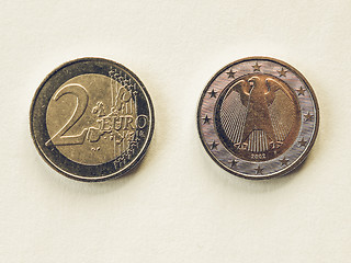 Image showing Vintage Euro coin