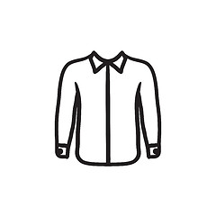 Image showing Shirt sketch icon.