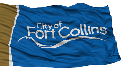 Image showing Isolated Fort Collins City Flag, United States of America