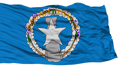 Image showing Isolated Northern Mariana Islands Flag, USA state
