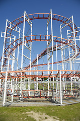 Image showing Rollercoaster track