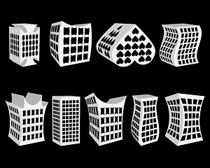 Image showing different paper houses