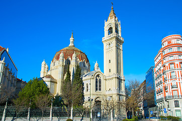 Image showing Famous Madrid church, Spain