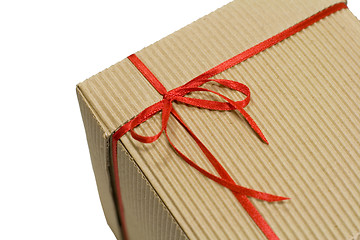 Image showing box with red ribbon