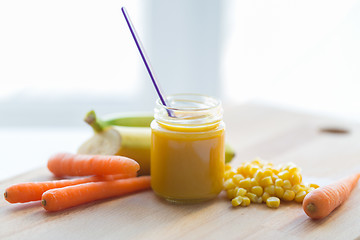 Image showing puree or baby food with fruits and vegetables