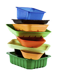 Image showing Empty Recycled Trays