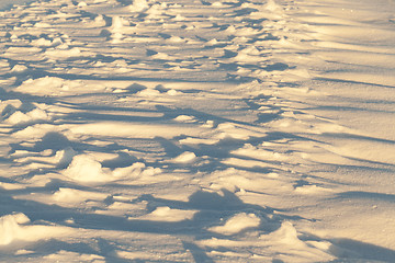 Image showing drifts of snow, winter