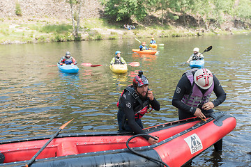 Image showing Athletes preparations at Paivafest