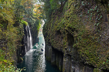 Image showing Takachiho gorge at Miyazaki