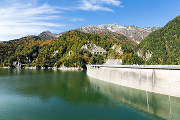 Image showing Kurobe Dam in Japan