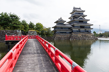 Image showing Bridge and Matsumoto Castle