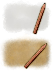 Image showing two various backgrounds with pencil