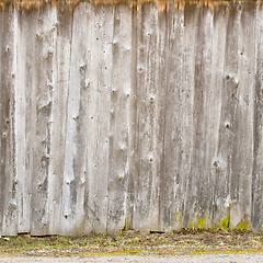 Image showing wooden wall background