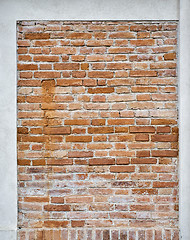 Image showing abandoned grunge brick stucco wall background