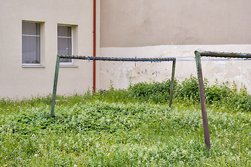 Image showing old rasty clothes drying racks