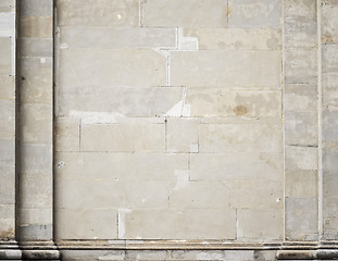 Image showing white stucco wall of historical building